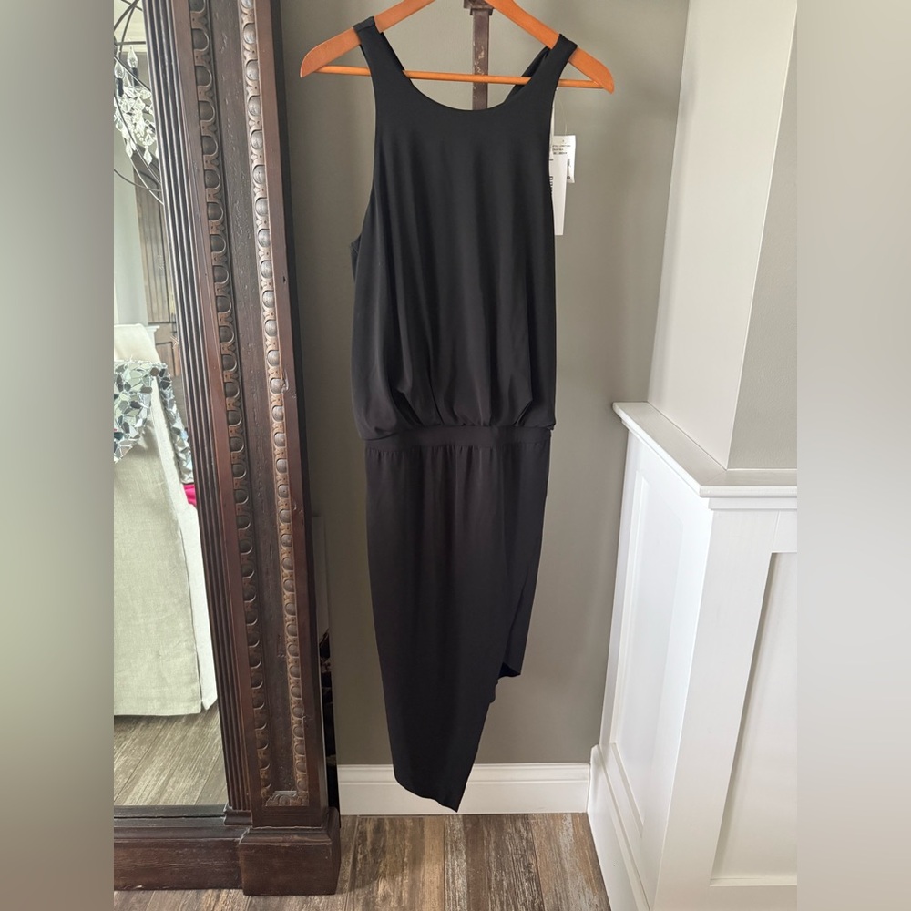 Elizabeth and James Black Asymmetrical Dress